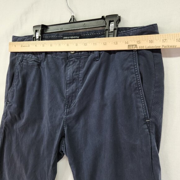 Paco Rabanne Comfort Cotton Pants Size 32X32 Mens Comfort Chinos Blue - Picture 3 of 14